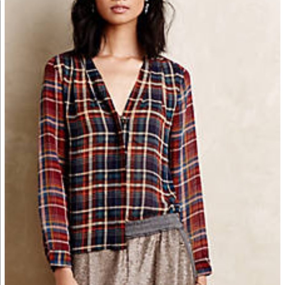 Plaid blouse